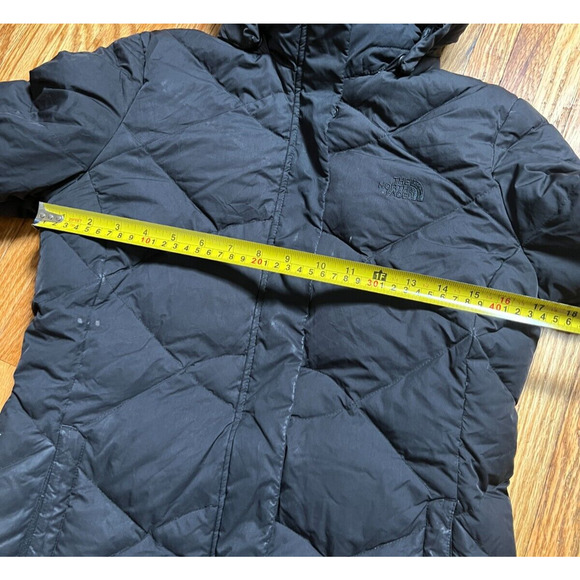 The North Face Black Puffer Goose Down Parka Jacket Coat Small S - Picture 3 of 6